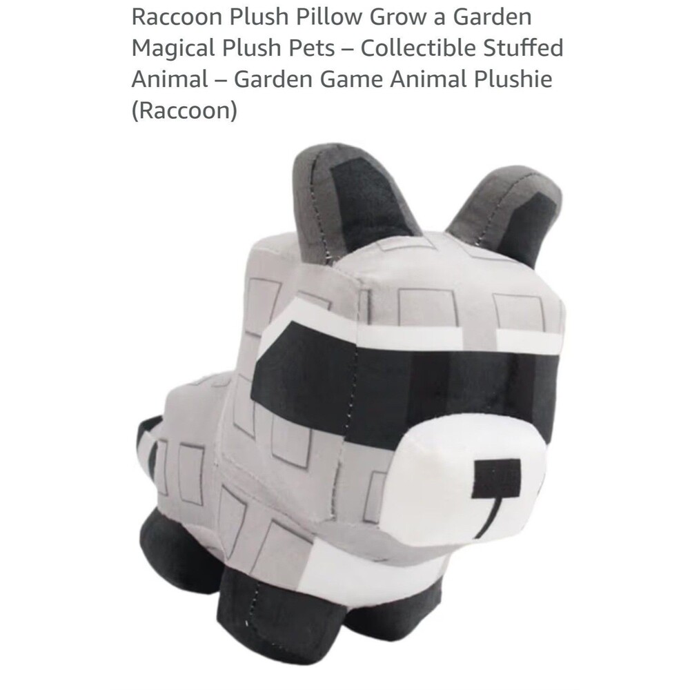 Grow a Garden Plush Toys Raccoon Stuffed Animal for Game Fans Fox T-Rex Bee